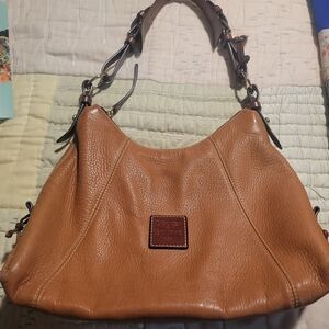 Dooney & Bourke Tan Leather Shoulder Bag